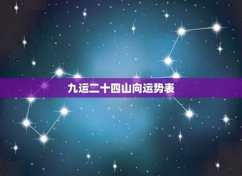 九运二十四个山向飞星局|九运二⼗四山飞星宅局浅析 (之二)